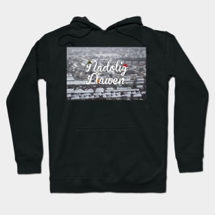 Nadolig Llawen - Welsh Christmas Scene Hoodie